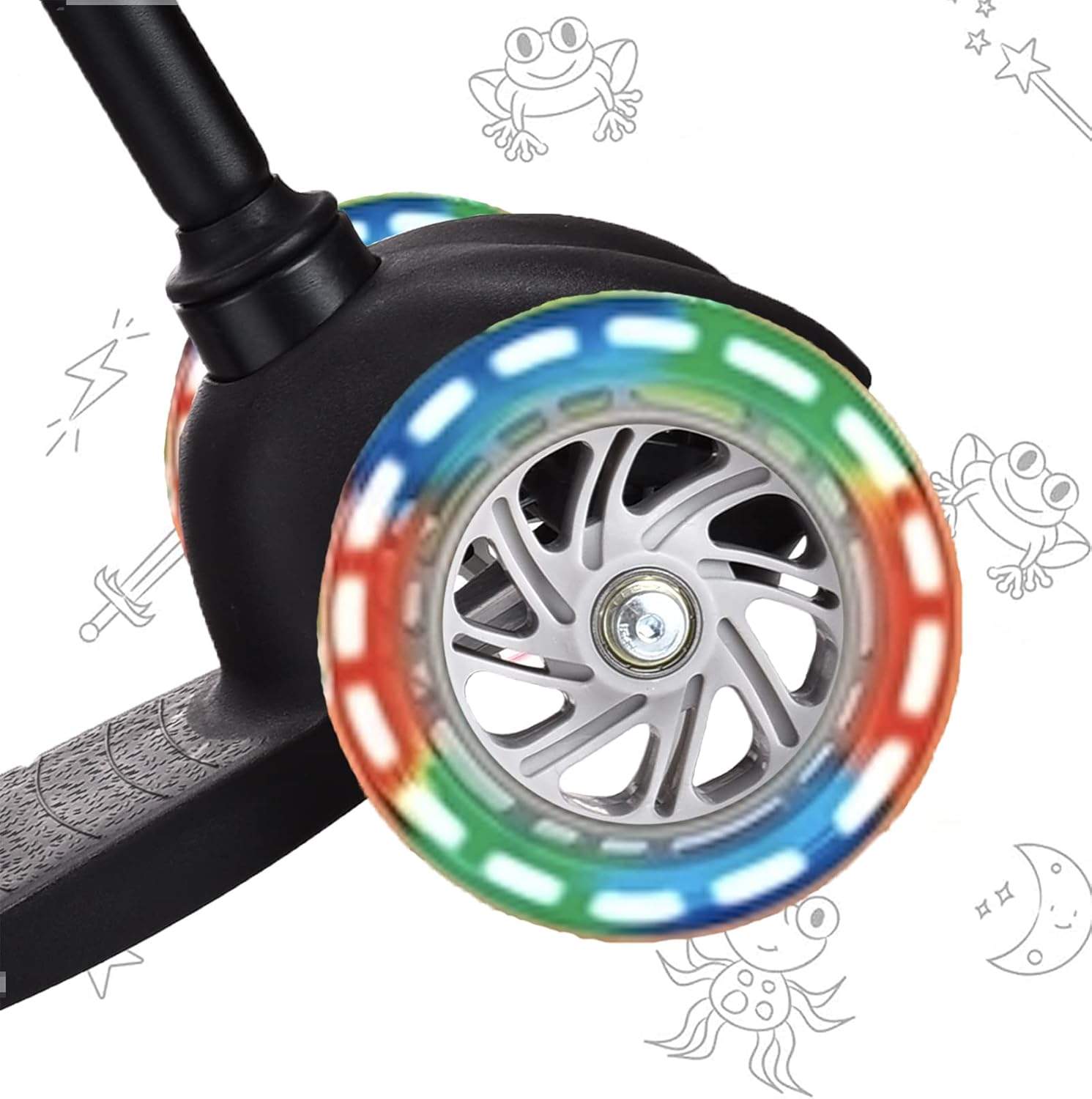 3 Wheel Scooters for Kids, Kick Scooter for Toddlers 3-6 Years Old, Boys and Girls Scooter with Light Up Wheels, Mini Scooter for Children